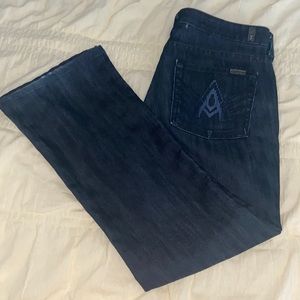 7 for all Mankind Dark Blue Jeans